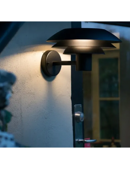 udendørslampe moderne nordisk design led sort væglampe udendørs havelampe væg