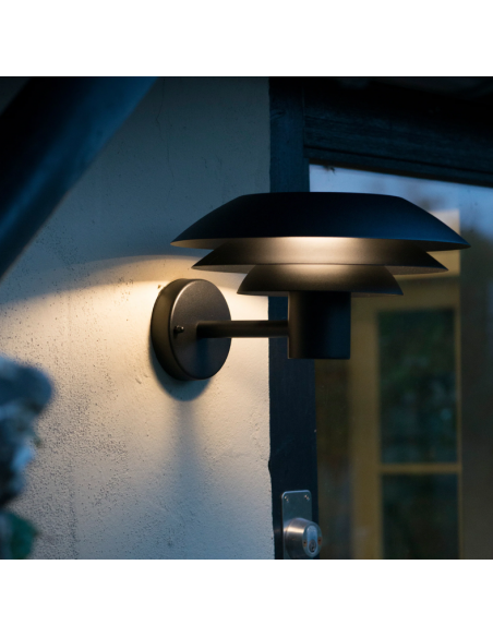 udendørslampe moderne nordisk design led sort væglampe udendørs havelampe væg