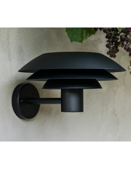udendørslampe moderne nordisk design led sort væglampe udendørs havelampe væg