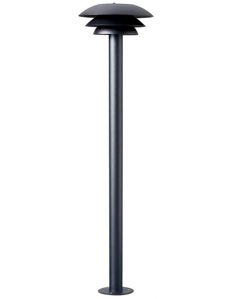 udendørslampe moderne nordisk design led sort bedlampe udendørs havelampe indkørsel