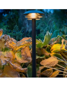 udendørslampe moderne nordisk design led sort bedlampe udendørs havelampe indkørsel 2