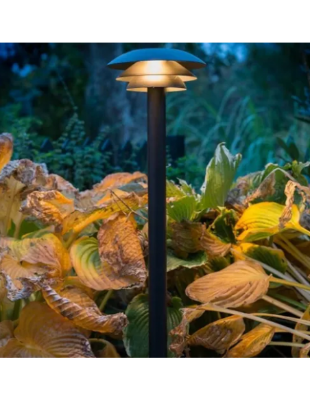 udendørslampe moderne nordisk design led sort bedlampe udendørs havelampe indkørsel