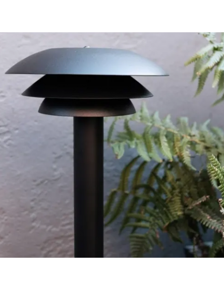 udendørslampe moderne nordisk design led sort bedlampe udendørs havelampe indkørsel