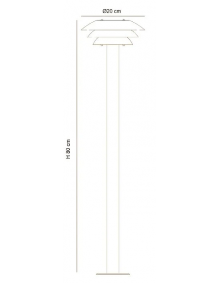 udendørslampe moderne nordisk design led sort bedlampe udendørs havelampe indkørsel