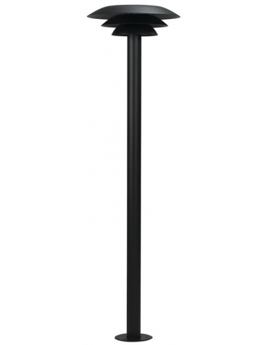udendørslampe moderne nordisk design led sort bedlampe udendørs havelampe indkørsel