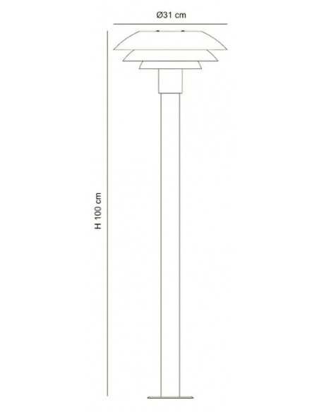 udendørslampe moderne nordisk design led sort bedlampe udendørs havelampe indkørsel