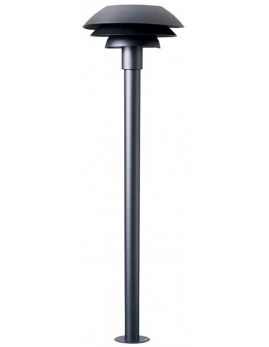 udendørslampe moderne nordisk design led sort bedlampe udendørs havelampe indkørsel
