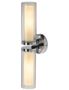 WL 106 Badeværelselampe i aluminium og glas H41 cm 2 x E14 LED - Krom/Klar