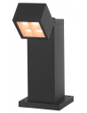 S-CUBE 35 Udendørs bedlampe i aluminium H35 cm 15W LED - Antracit