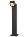 S-CUBE 75 Udendørs bedlampe i aluminium H75 cm 15W LED - Antracit