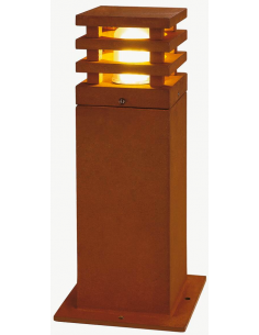 Bedlampe led udendørslamper havelamper indkørsel corten rust rustbrun brun stål
