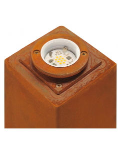 Bedlampe led udendørslamper havelamper indkørsel corten rust rustbrun brun stål 2