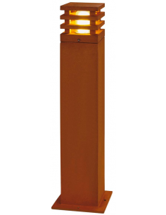 Bedlampe led udendørslamper havelamper indkørsel corten rust rustbrun brun stål