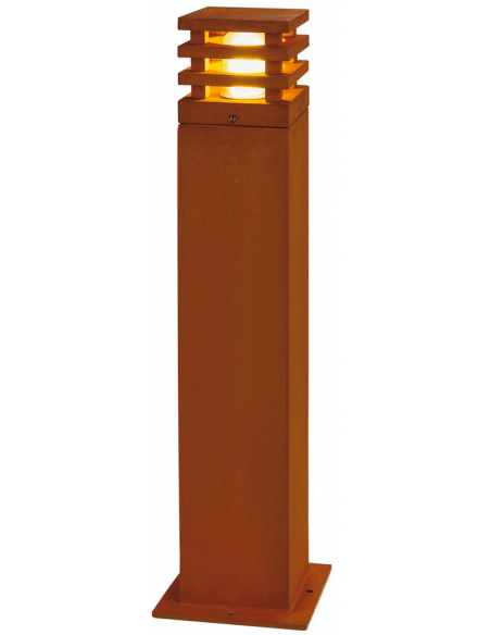 Bedlampe led udendørslamper havelamper indkørsel corten rust rustbrun brun stål