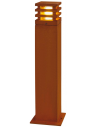 RUSTY SQUARE 70 Udendørs bedlampe i stål H70 cm 9W LED - Rust
