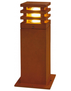 Bedlampe e27 udendørslamper havelamper indkørsel corten rust rustbrun brun stål