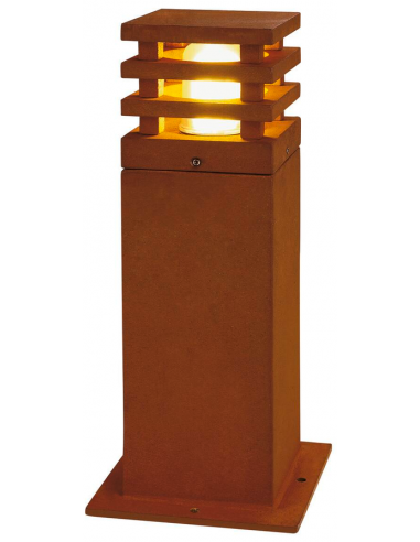 Bedlampe e27 udendørslamper havelamper indkørsel corten rust rustbrun brun stål
