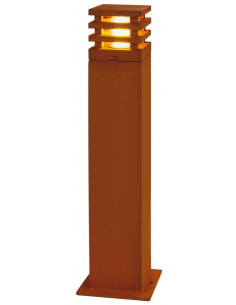Bedlampe e27 udendørslamper havelamper indkørsel corten rust rustbrun brun stål