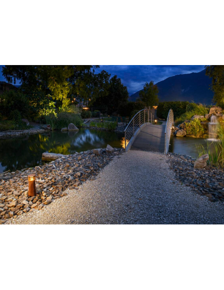 Bedlampe e27 udendørslamper havelamper indkørsel corten rust rustbrun brun stål