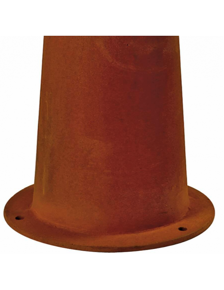 Bedlampe e27 udendørslamper havelamper indkørsel corten rust rustbrun brun stål