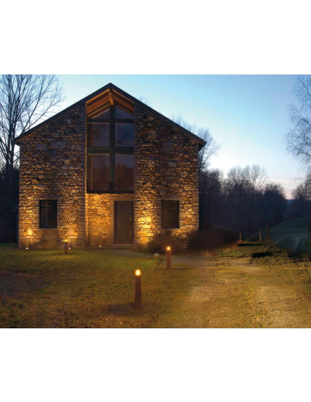 Bedlampe e27 udendørslamper havelamper indkørsel corten rust rustbrun brun stål