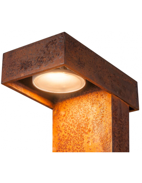 Bedlampe udendørslamper havelamper indkørsel corten rust rustbrun brun stål