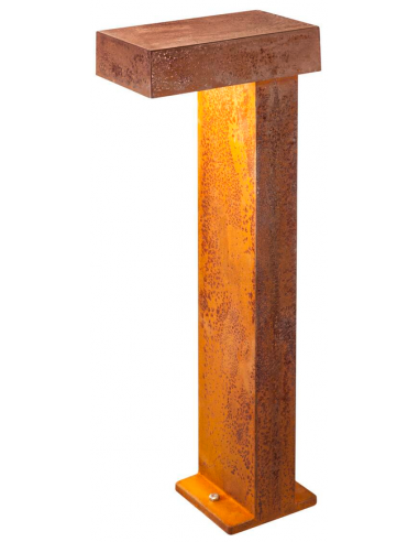 Bedlampe udendørslamper havelamper indkørsel corten rust rustbrun brun stål