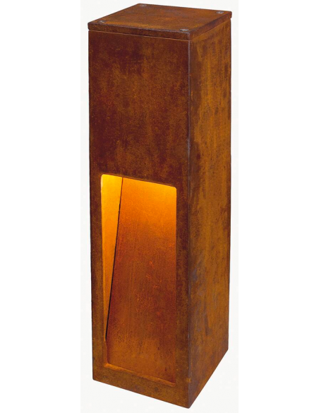 Bedlampe udendørslamper havelamper indkørsel corten rust rustbrun brun stål