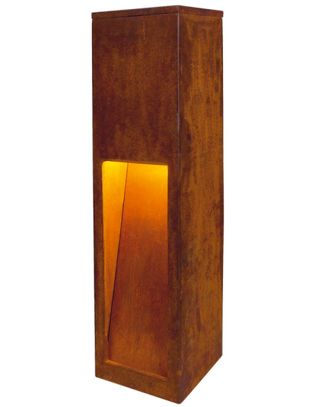 Bedlampe udendørslamper havelamper indkørsel corten rust rustbrun brun stål