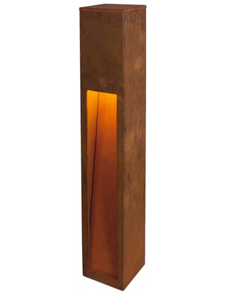 Bedlampe udendørslamper havelamper indkørsel corten rust rustbrun brun stål