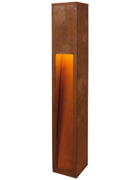 Bedlampe udendørslamper havelamper indkørsel corten rust rustbrun brun stål