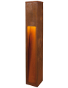 RUSTY SLOT Udendørs bedlampe i stål H80 cm 1 x 8,6W LED - Rust