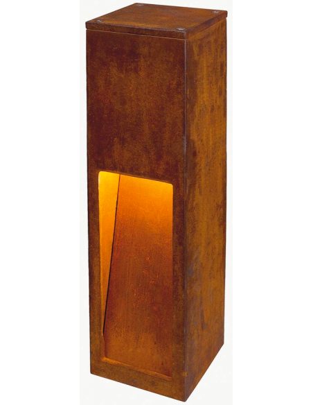 Bedlampe udendørslamper havelamper indkørsel corten rust rustbrun brun stål