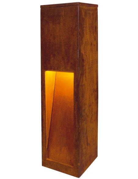 Bedlampe udendørslamper havelamper indkørsel corten rust rustbrun brun stål