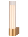 LYGANT Badeværelselampe i aluminium og glas H32,6 cm 1 x 8W LED - Satineret messing