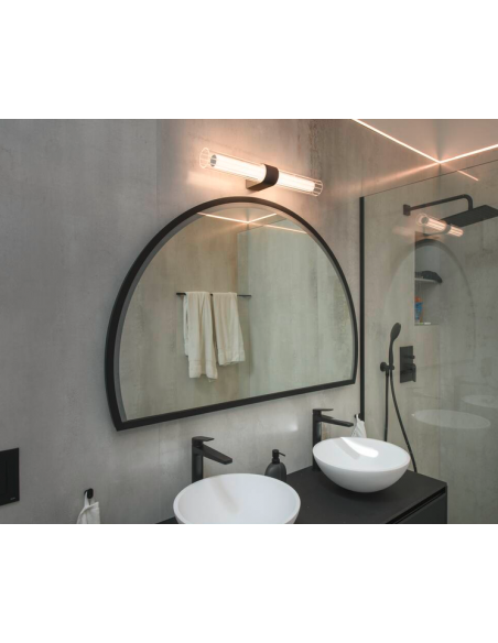 badeværelseslamper væg spejl led moderne design sort