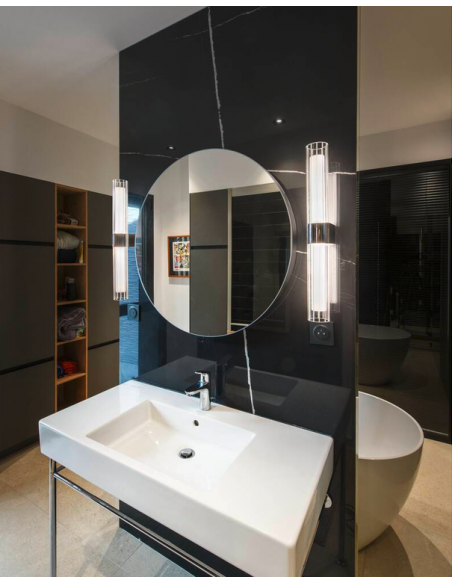 badeværelseslamper væg spejl led moderne design krom