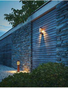 Bedlampe udendørslamper havelamper indkørsel rust corten brun led 2