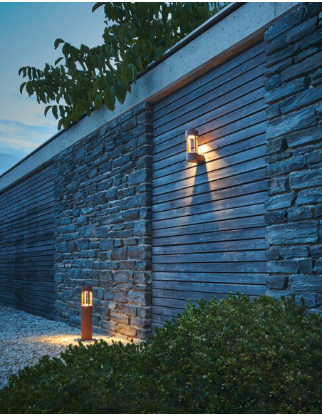 Bedlampe udendørslamper havelamper indkørsel rust corten brun led