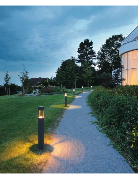 Bedlampe udendørslamper havelamper indkørsel sort antracit grå led