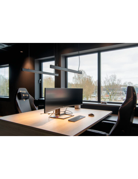 langbordspendel loftlampe spisebord køkkenø køkken skrivebord design sort led