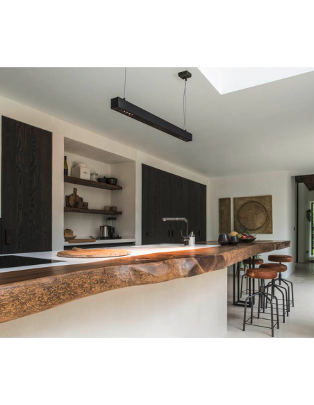 langbordspendel loftlampe spisebord køkkenø køkken skrivebord design sort led