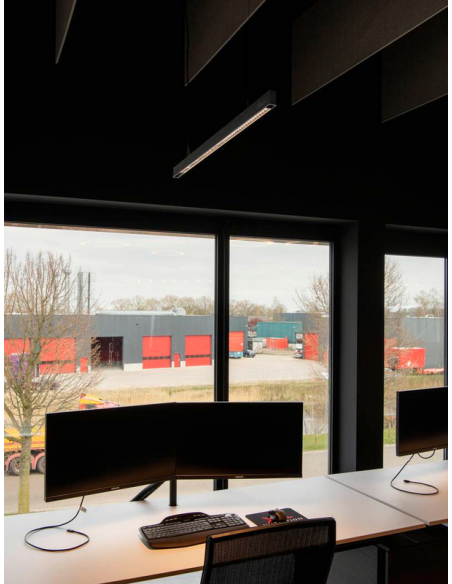 langbordspendel loftlampe spisebord køkkenø køkken skrivebord design sort led