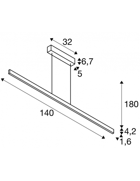 langbordspendel loftlampe spisebord køkkenø køkken skrivebord design sort led
