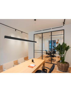 langbordspendel loftlampe spisebord køkkenø køkken skrivebord design sort led 2