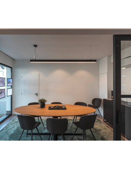 langbordspendel loftlampe spisebord køkkenø køkken skrivebord design sort led