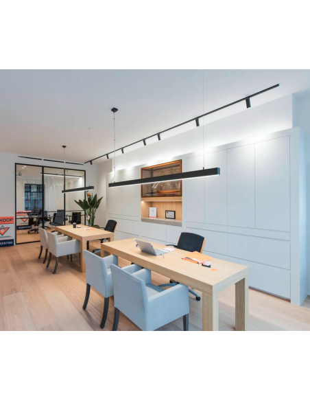 langbordspendel loftlampe spisebord køkkenø køkken skrivebord design sort led