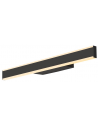 Q-LINEAR Badeværelselampe i aluminium og polycarbonat B52,5 cm 14W LED - Mat sort