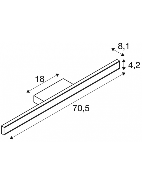 badeværelseslamper væg spejl led moderne design sort