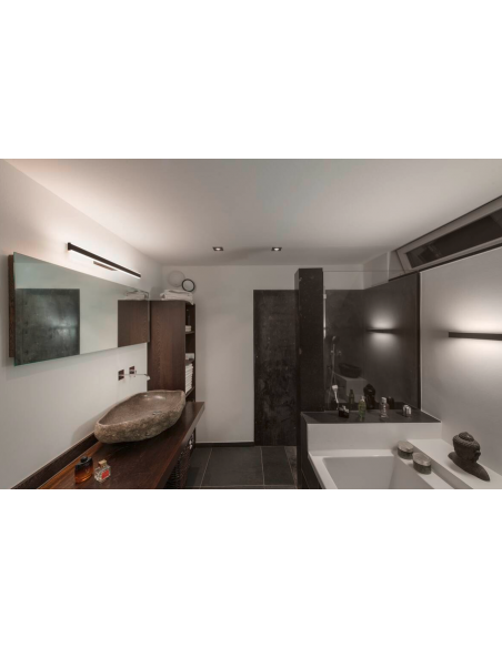 badeværelseslamper væg spejl led moderne design sort